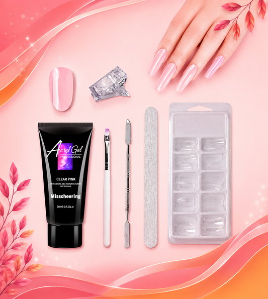 Painless Extension Gel Nail Art Without Paper Holder